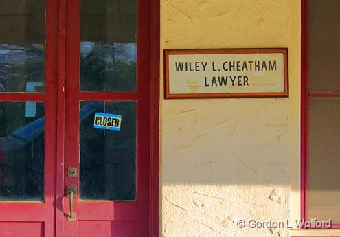 Lawyer's Sign_33868.jpg - What's in a name?Photographed in Cuero, Texas, USA.